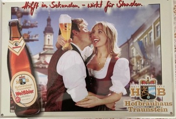 HB Hofbrauhaus Traustein szyld tablica reklamowa 