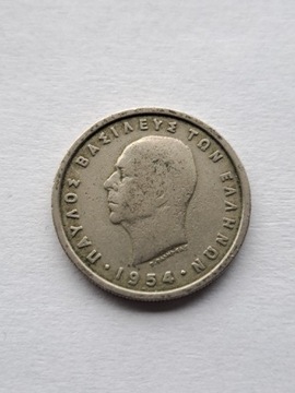 GRECJA 2 DRACHMY 1954