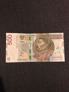 Banknot 500 złoty