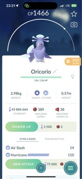 Pokemon GO - REGIONALNY Oricorio (wymiana)