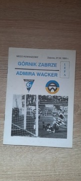 Program GÓRNIK ZABRZE Admira Wacker