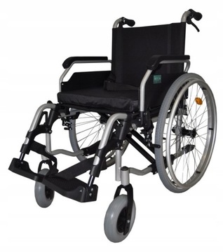 Wózek inwalidzki ręczny aluminiowy składany