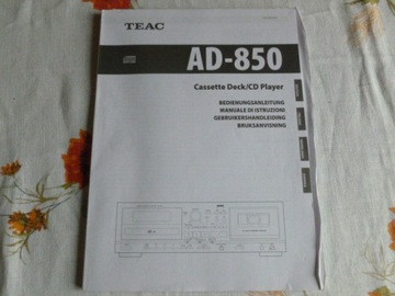 Instrukcja obsługi Teac AD-850 