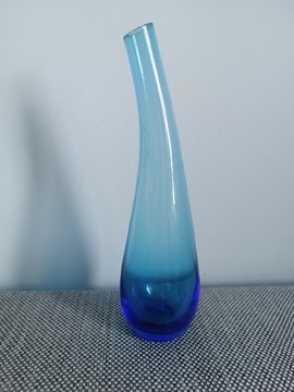 Niebieski wazon Kropla ręcznie robiony