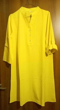Żółta tunika / sukienka na lato