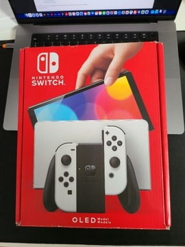 Nintendo Switch OLED biały - JAK NOWY - GWARANCJA!