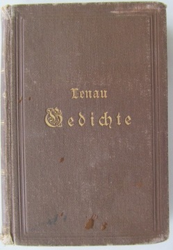 1907 Lenau Gedichte stara niemiecka książka