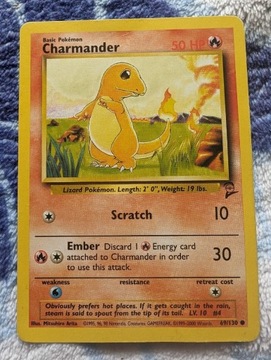 Karta pokemon Charmander base set 2 69/130