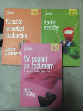 3 książki Chmielewska Fielding Mlynowski
