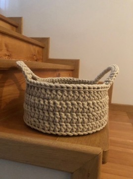 Koszyk ze sznurka rekodzielo handmade