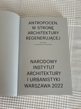 Antropocen w stronę architektury regenerującej 