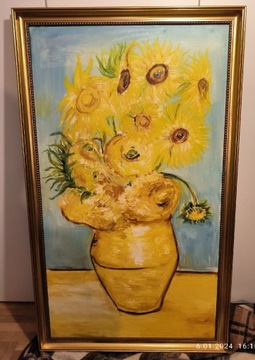 Obraz "Słoneczniki"  90x150cm Van Gogha