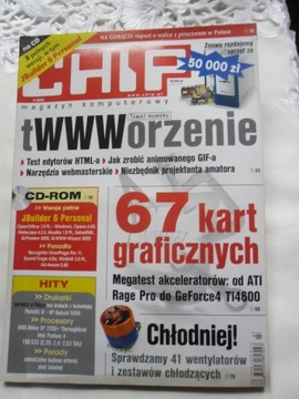 CHIP magazyn komputerowy nr 7/2002 z płytką 