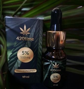 Olejek konopny CBD 5 % 420time (500 mg/10 ml)