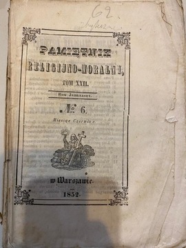 Pamiętnik Religijno-Moralny, 1852