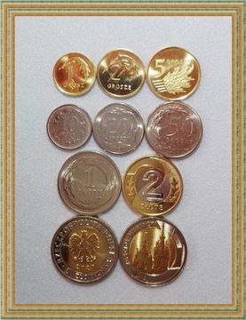 Zestaw monet menniczych od 1 gr do 5 zł (2020)