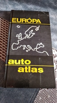 Atlas samochodowy Europy, słowacki 1990, nie używ.