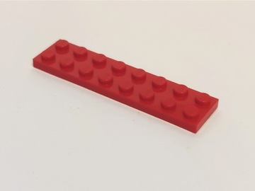 5 sztuk Klocek Lego 2x8 Niski czerwony 303421