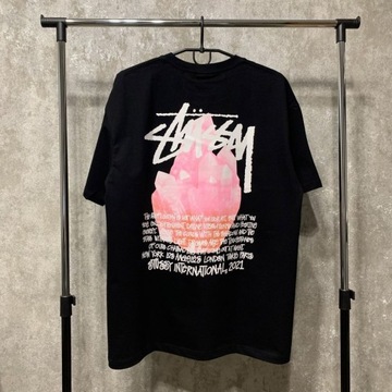 Koszulka T-Shirt Stussy Czarna Reflective rozm.M