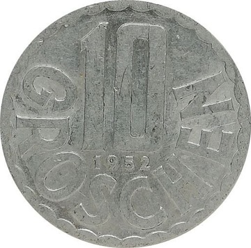 Austria 10 groschen 1952, KM#2878