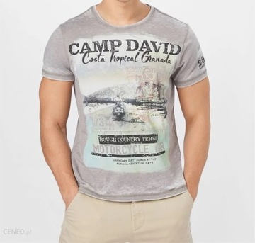 Camp David nowy t shirt koszulka r. M szara