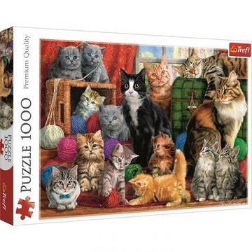 TREFL Puzzle 1000 EL. Kocie spotkanie 10555