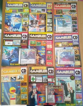 Czasopismo o grach Gambler +płyty CD, (9 numerów) 
