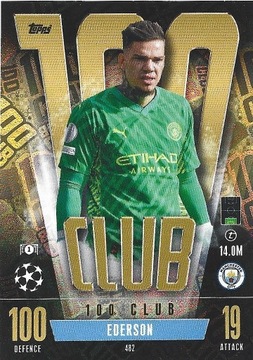 TOPPS MATCH ATTAX 2023/24 CLUB 100 EDERSON 482