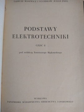 Podstawy elektrotechniki 