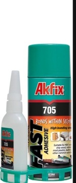 Akfix 705 Klej Cyjanoakrylowy  65g+200ml