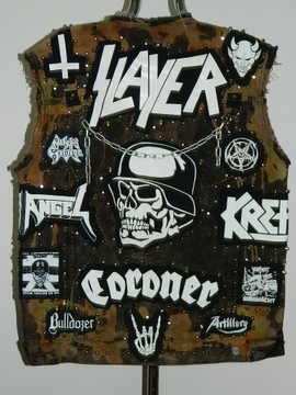 Battle vest Thrash Metal Slayer Coroner Kreator 