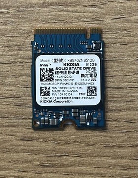 Dysk twardy SSD M2 Toshiba Kioxia KBG40ZNS512G