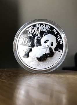 Chińska Panda 2020, 30g Ag, srebrna moneta