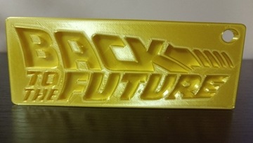 Tabliczka Wydruk 3D: BACK TO THE FUTURE/DeLorean 