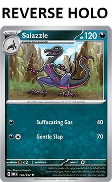 Karta Pokemon Salazzle (OBF 140) 140/197 R. Holo