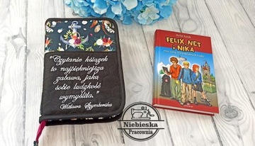 Etui na książkę handmade 