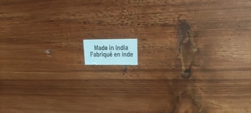 Wieszak drewniany z haczykami produkcja indyjska
