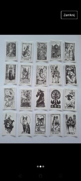 Nowe naklejki Tarot Vinted Halloween wróżby 20 szt