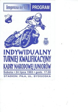 TK Kadry Juniorów 1993 r PIŁA/czysty/