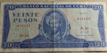 Banknot 20 PESOS KUBA