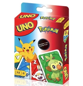 Karty UNO Edycja Pokemon Gra Karciana