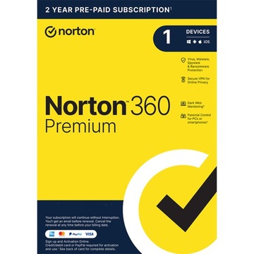 Norton 360 Premium 2 lata 1PC 2024 Nowość