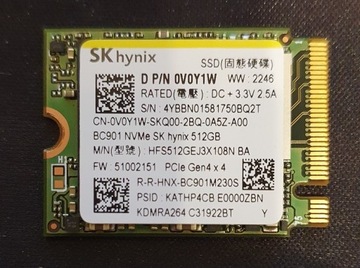DYSK SSD 512GB M.2 2242