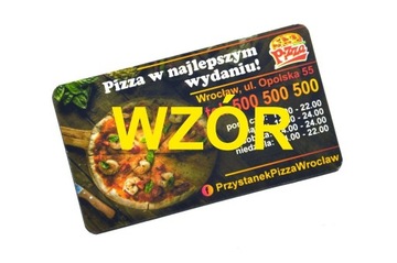 Wizytówki magnetyczne Magnesy reklamowe Pizzeria 3