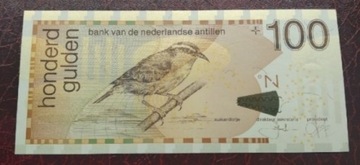 Antyle Holenderskie 100 guldenów UNC 2008