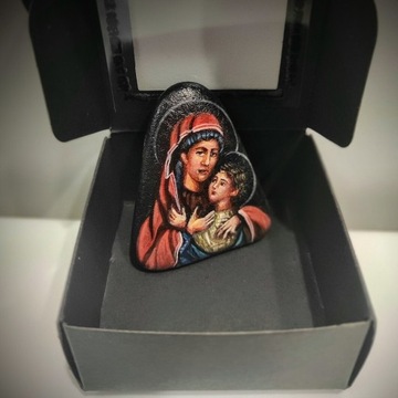 Matka Boża z Dzieciątkiem, obraz miniaturowy.
