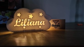 Lampka nocna dla dziecka,  imię, personalizowana.