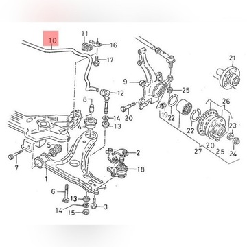 drązeki stabilizatora P  Vw Golf