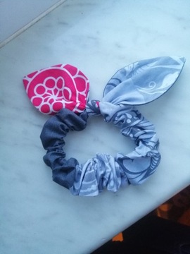 Gumka scrunchie uszka 