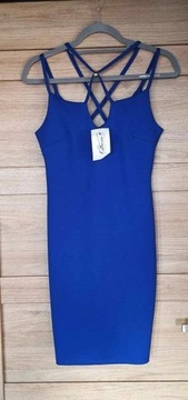 Nowa niebieska sukienka damska Katniss 36